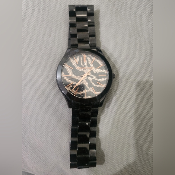 Michael Kors Black and Gold WOMENS WATCH